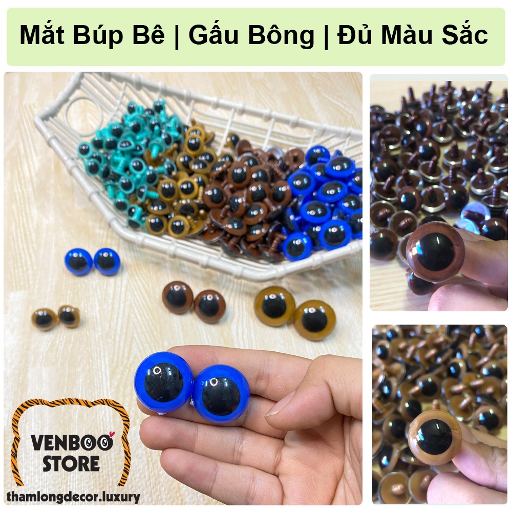 ️ 100 Mắt DOLL mắt thú bông búp bê mắt gấu bông mắt nhựa GIÁ TẬN XƯỞNG | Chat để chọn màu