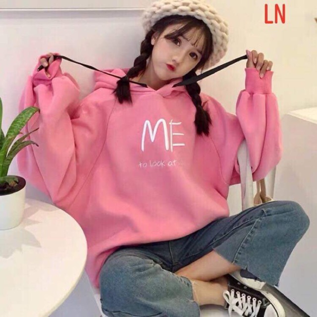 [FREESHIP ĐƠN TỪ 50K] Áo hoodie ME to look chữ ngực LNG1019