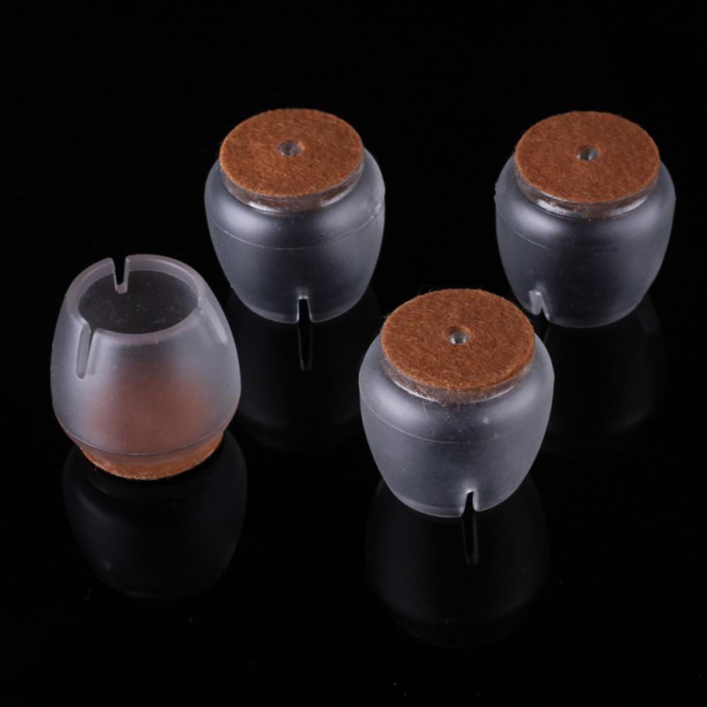 Bộ 16 Miếng Đệm Silicone Tròn Lót Chân Ghế Bảo Vệ Sàn Nhà
