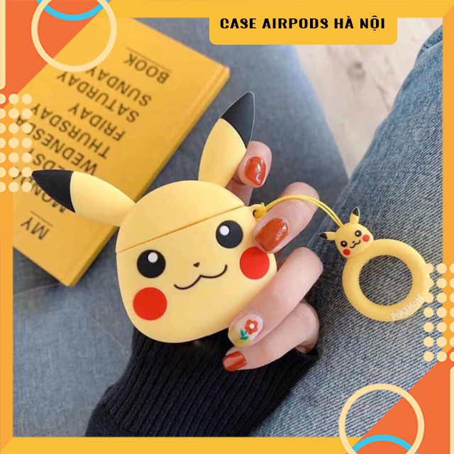 Case Airpods - Ốp Airpods 1 2 Pro - Pikachu