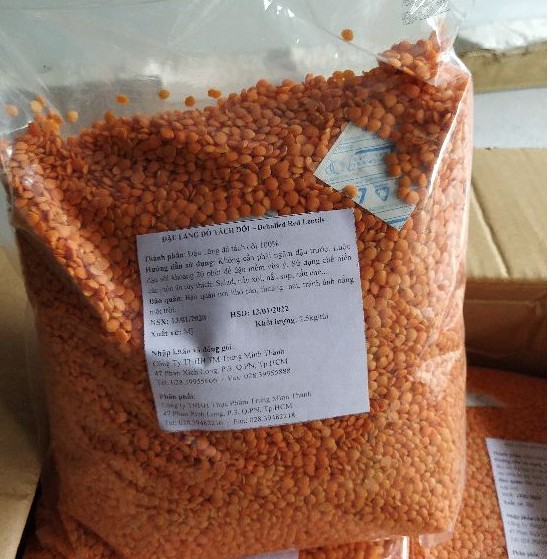 Đậu lăng đỏ tách đôi túi 2.5kg