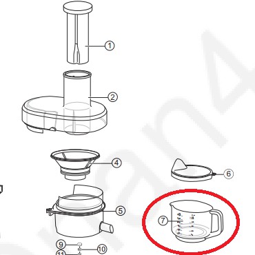 [Mã ELHA22 giảm 5% đơn 300K] Phụ kiện Ly máy ép Panasonic MJ-DJ01SRA