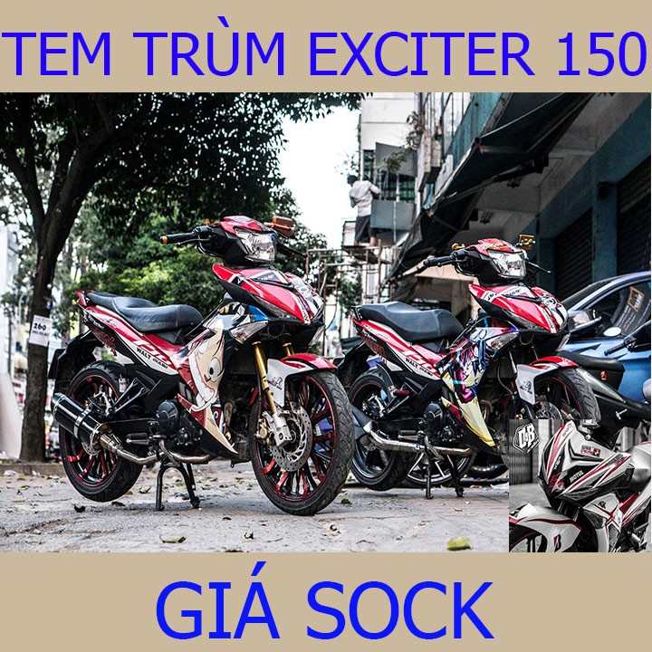 Tem Trùm Xe Exciter 150 Ex ( mẫu mới hot nhất)