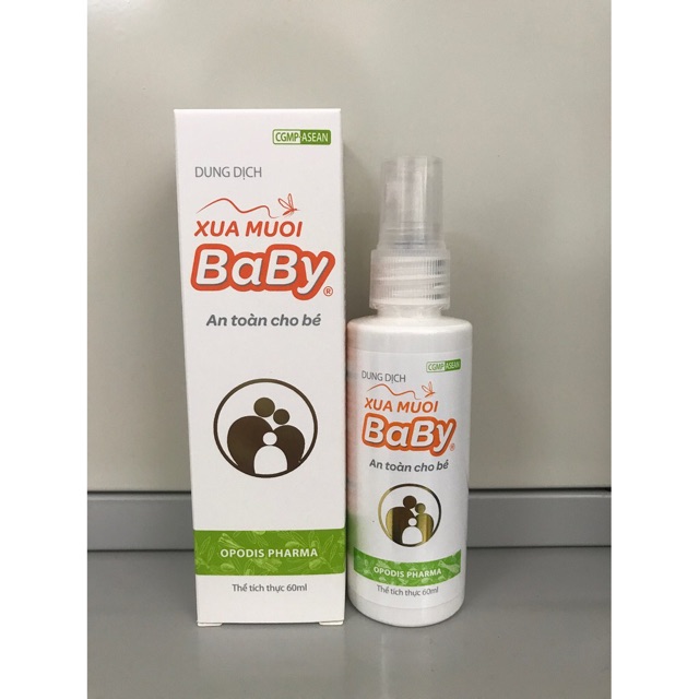 Dung Dịch Xua muỗi BABY dành cho bé (bảo vệ da bé) VÀ PNCT - chai 60mL