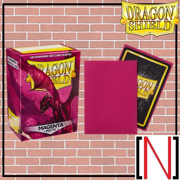 [Tay áo] [Hộp đựng thẻ] DragonShield-Matte Magenta 100 miếng [MTG] [Pokemon] [Tấm chắn rồng]