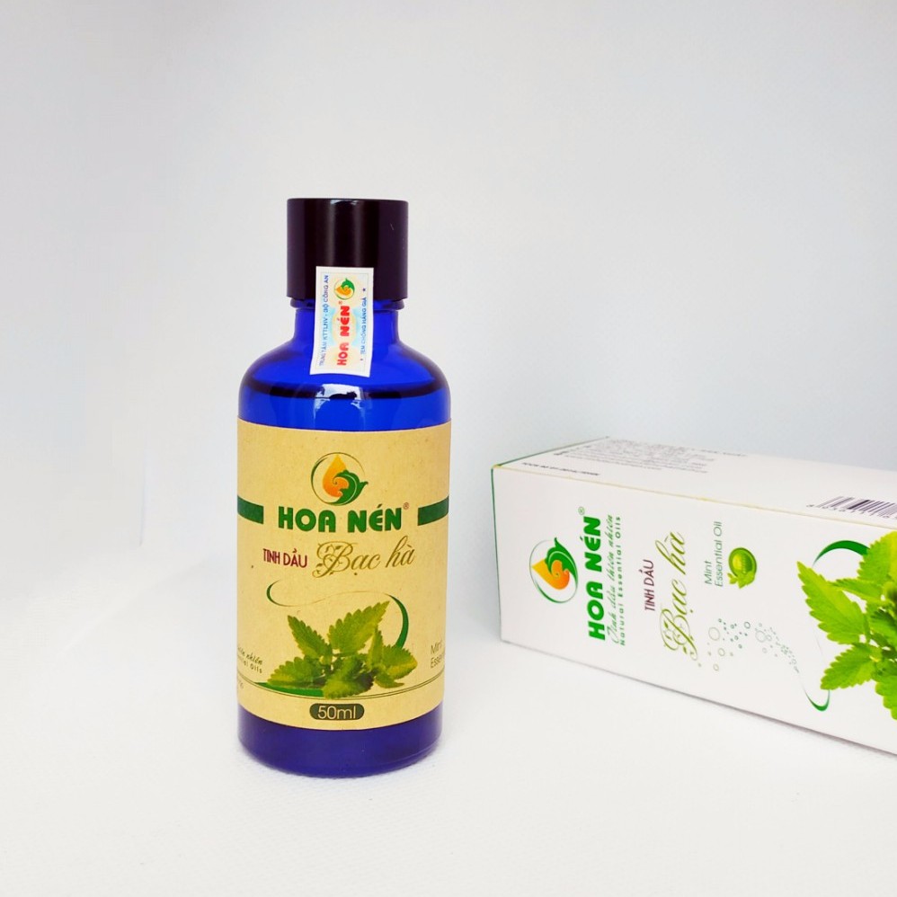 Tinh dầu Bạc Hà NGUYÊN CHẤT 50ml_Tinh dầu đuỗi muỗi, khử khuẩn hiệu quả (có kiểm định chất lượng)