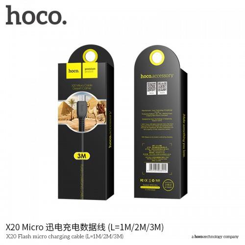 Cáp Sạc MICRO USB Hoco X20 2A Cho Android Dài 1M 2M 3M