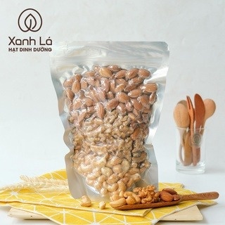 Hạt Mix 3 loại hạt dinh dưỡng Xanh Lá (óc chó, hạnh nhân, hạt điều) thượng hạng, cam kết chất lượng loại A