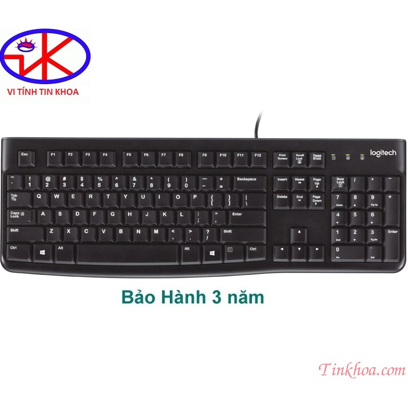 Bàn phím Logitech K120 cổng USB Chính Hãng BH 36 Tháng