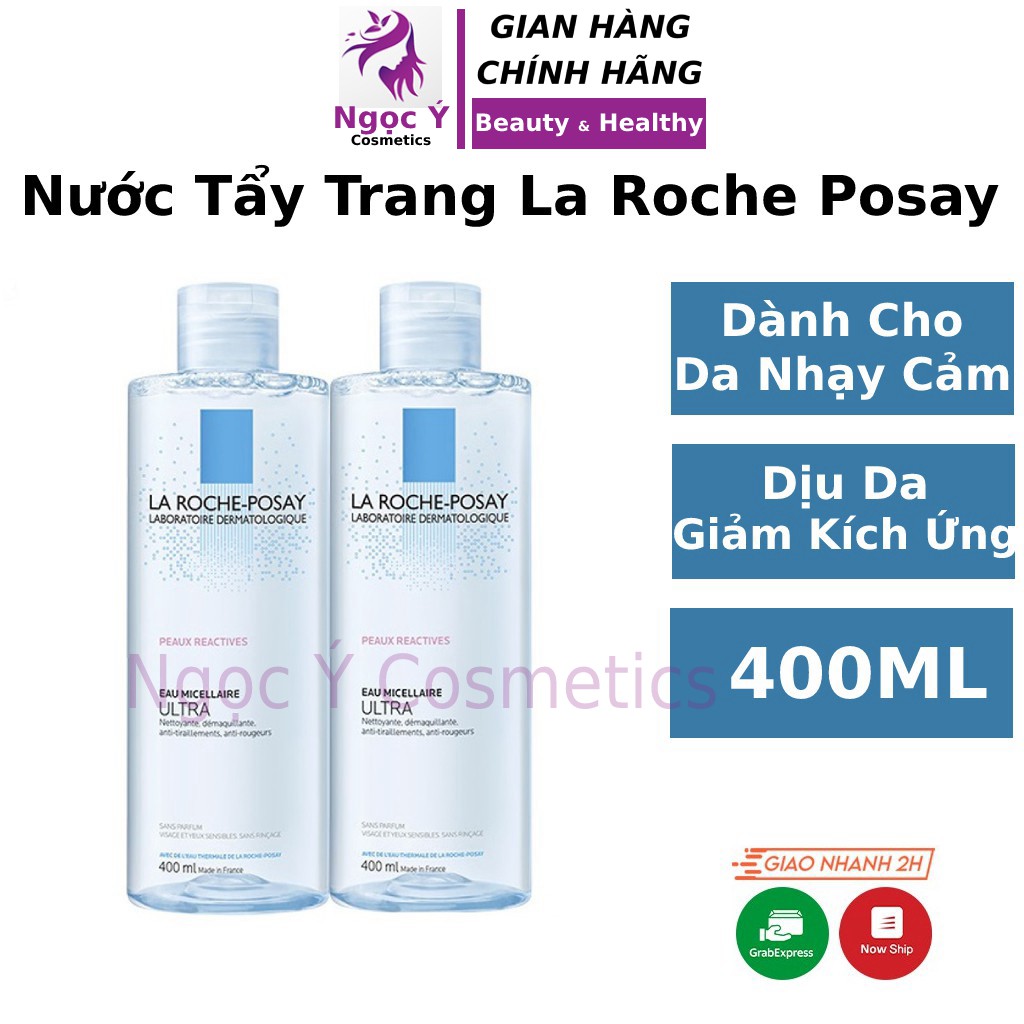 Nước tẩy trang La Roche-Posay Micellar Water 400ml da nhạy cảm da dầu mụn hỗn hợp làm sạch lỗ chân lông Ngọc Ý Cosmetics | BigBuy360 - bigbuy360.vn