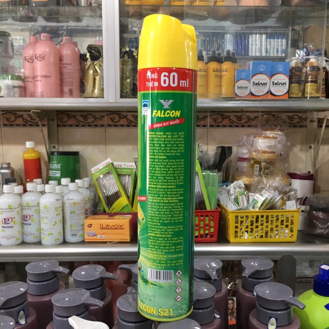 Bình xịt muỗi Falcon S21 hương chanh 600ml