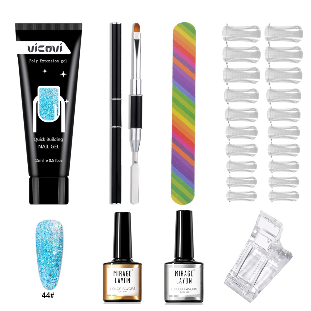 Set 7 Gel Nối Dài Móng Tay 15ml Nhanh Chóng Thời Trang