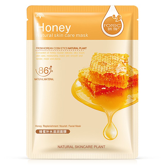 Mặt Nạ Giấy Dưỡng Da Mụn Trái Cây 6 Vị Mask Rorec Natural 86% Skin Care 30g