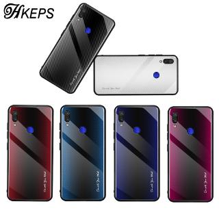 Ốp Điện Thoại Kính Chuyển Màu Gradient Viền TPU Sang Trọng Cho Xiaomi Redmi K20 Pro Note 7 6 5 Pro Mi 9 A3 Lite CC9