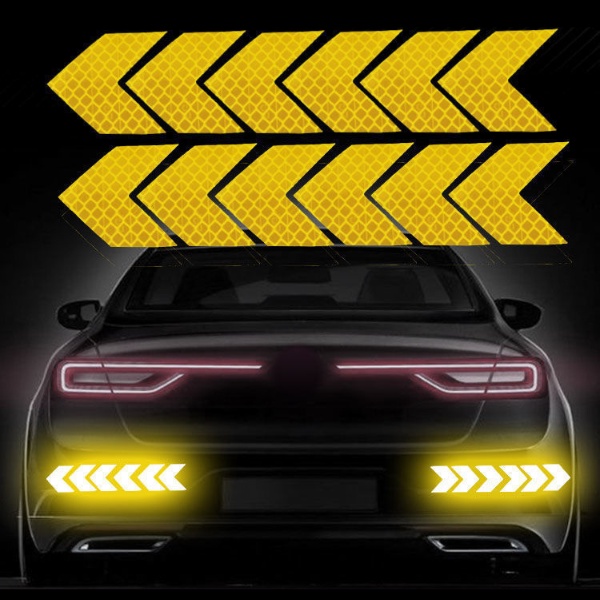 Bộ Miếng Dán Phản Quang Cho Đuôi Xe Hơi - mũi tên phản quang sau xe ô tô