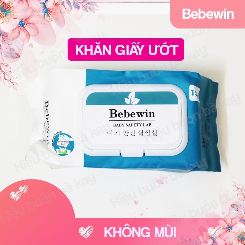Gói ăn giấy ướt BEBEWIN 100 tờ ko mùi sx theo công nghệ Hàn Quốc