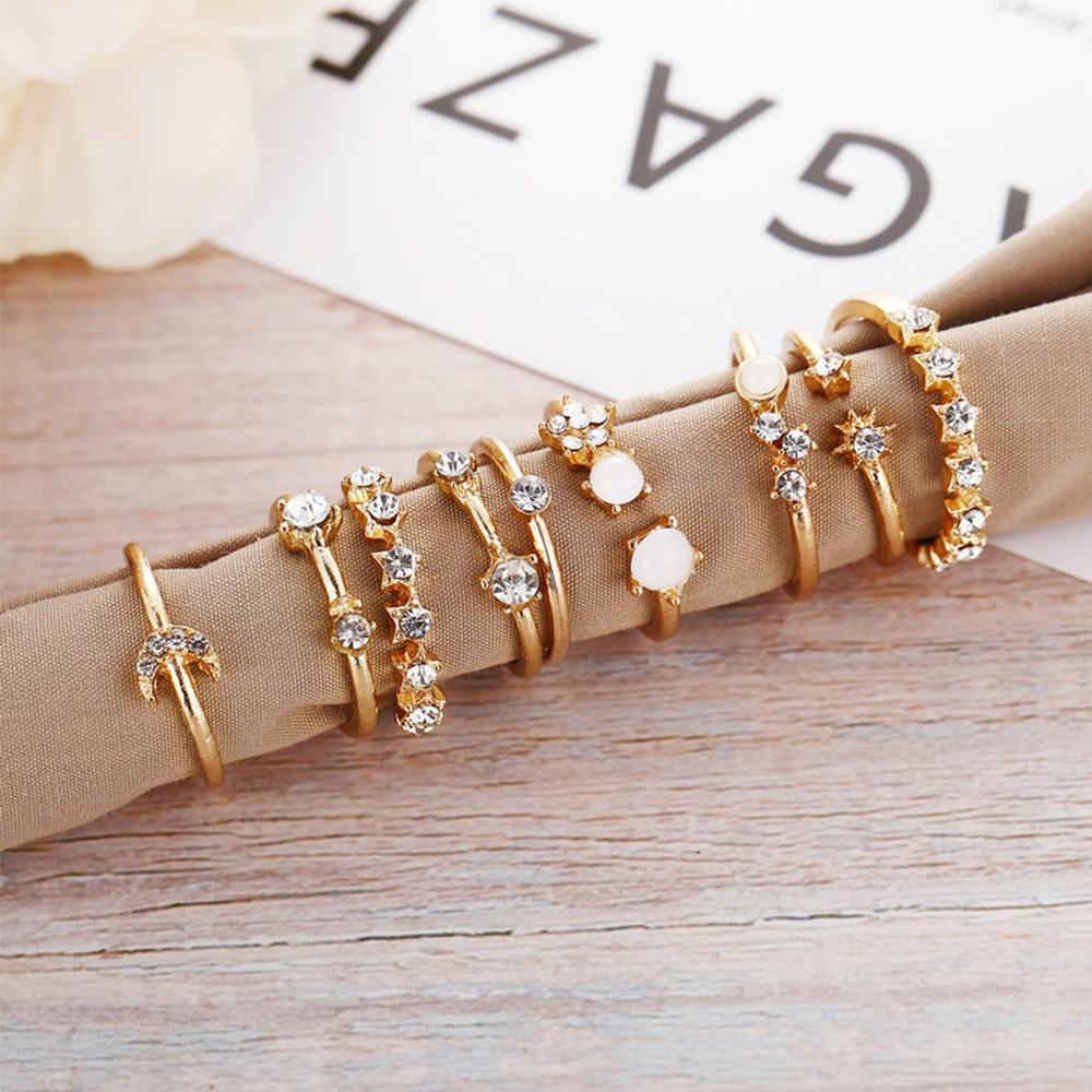Bộ Nhẫn Thời Trang Phong Cách Bohemian Cổ Điển Sáng Tạo Dành Cho Nữ