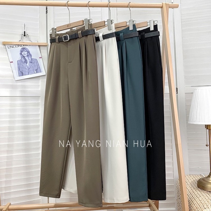 Quần baggy kèm đai