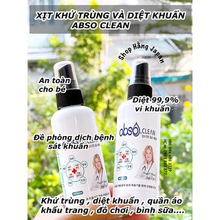 Xịt diệt khuẩn cho bé AbsoClean nội địa Hàn