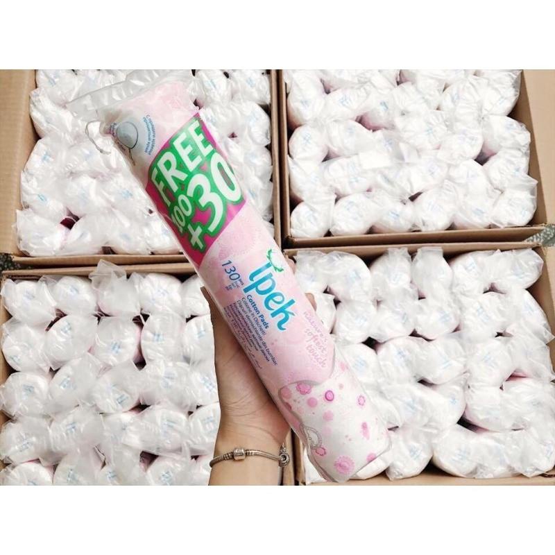 Bông tẩy trang 100% cotton thổ nhĩ kỳ Ipek Klasik Cotton Pads mềm mịn chính hãng cotton dập viền nhiều lớp BTT02