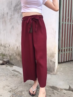 Quần dập ly ống rộng