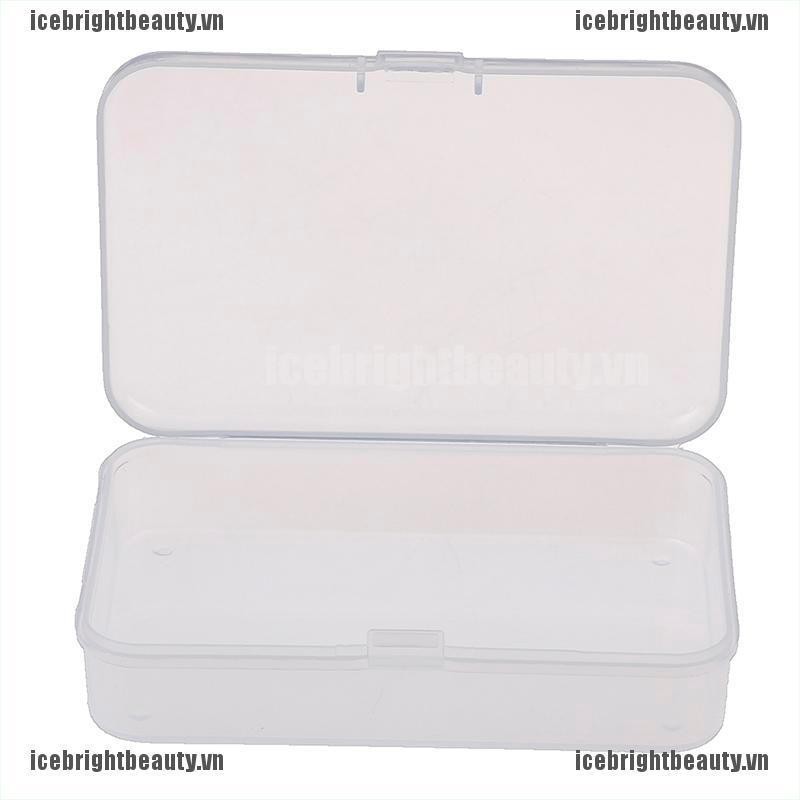 Hộp Nhựa Đựng Đá Hình Vuông Trong Suốt Kích Thước 9.3 * 6.3 * 2.2cm