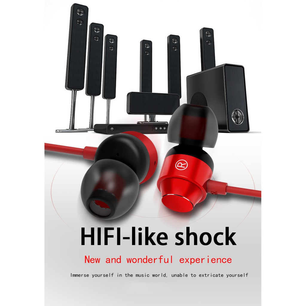 Tai Nghe Nhét Tai HIFI Giảm Tiếng Ồn HD Có Dây Cho Điện Thoại Và Máy Tính