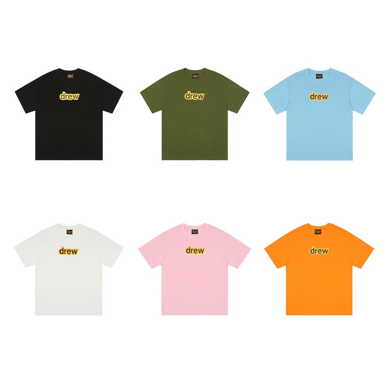 Hàng Bán Chạy DR*W Áo Thun Cotton Tay Ngắn In Chữ Dễ Phối Đồ Cho Nam Và Nữ