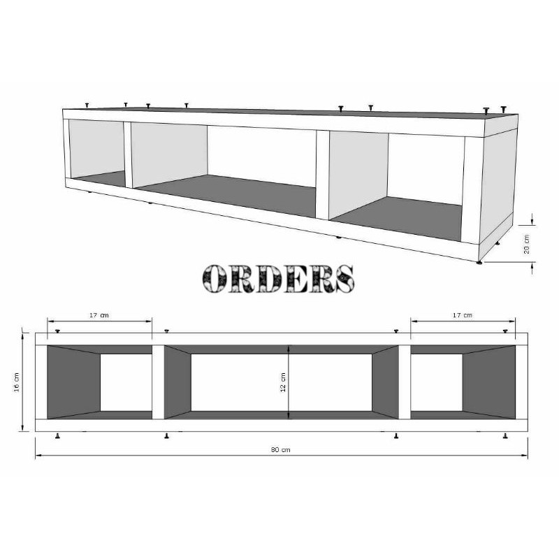 Kệ Sách Treo Tường Bằng Gỗ Và Sắt Thiết Kế Tối Giản Trang Trí Nhà Cửa