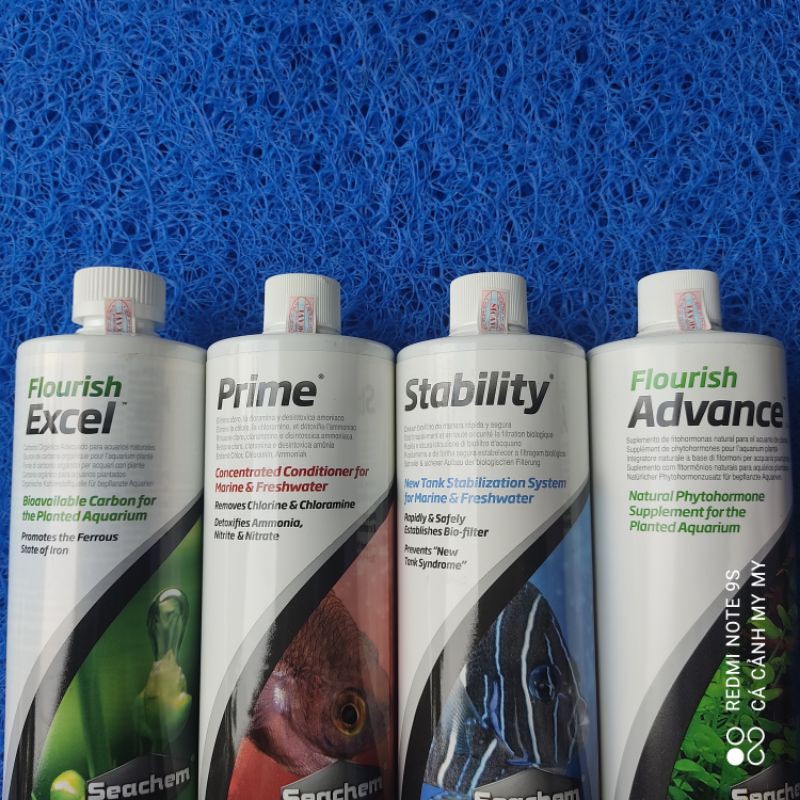 Vi sinh Stability | Xử lý nươc Prime | Flourish Advance | Flourish Excel của Seachem 500ml và 250ml