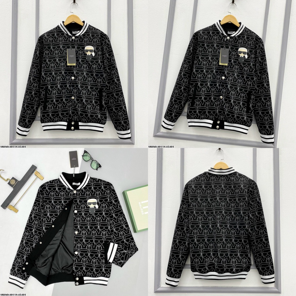 Áo khoác bomber nam - áo khoác nam thêu chữ vải nỉ trơn 2 lớp