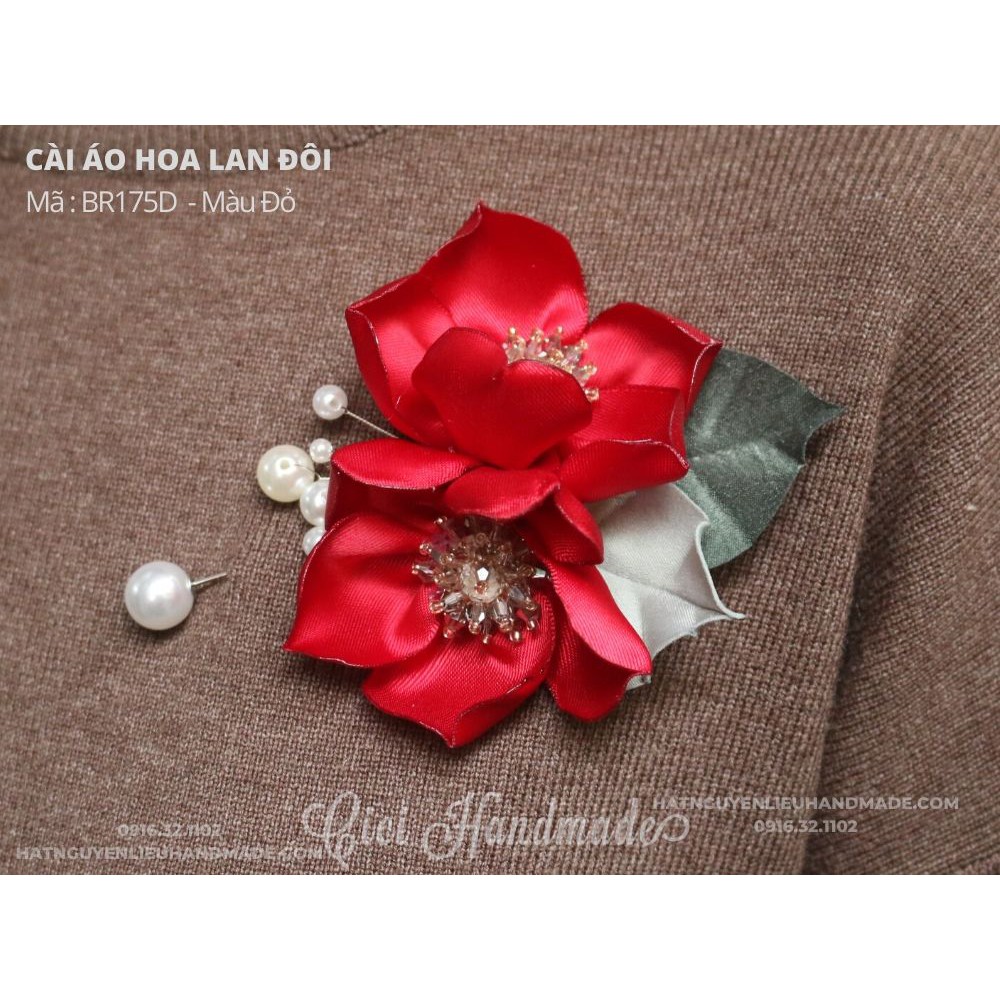 Cài áo hoa lan đôi Cici Handmade