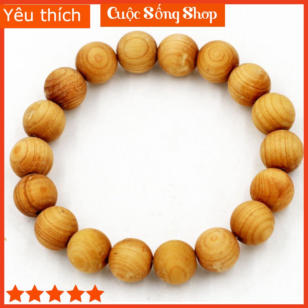 Vòng Tay Gỗ Ngọc Am , May Mắn, Bình An, An Nhiên, Size 8, 10mm, D689