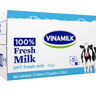 Sữa tươi VNM 100% không đường hộp 1L