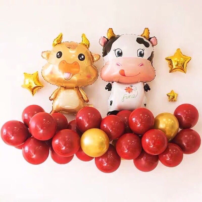 Bong bóng kiếng heo Happy Birthday