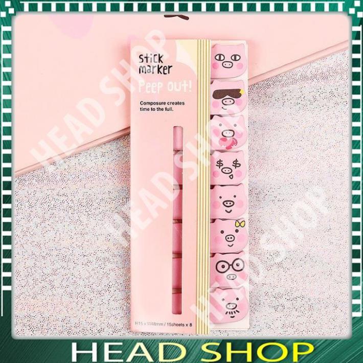 GIẤY NOTE NHÃN DÁN HÌNH HEO ĐÁNG YÊU HEADSHOP