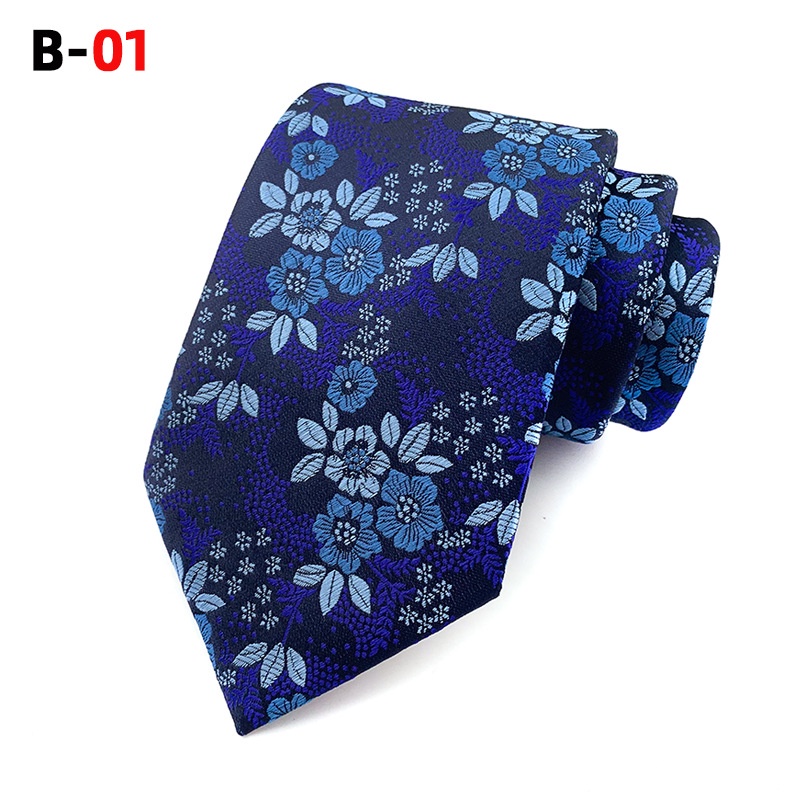 Cà Vạt Họa Tiết Hoa Bản Lớn Bằng Polyester Phong Cách Paisley Thời Trang Mới Dành Cho Nam [Giao Hàng 24 Giờ]