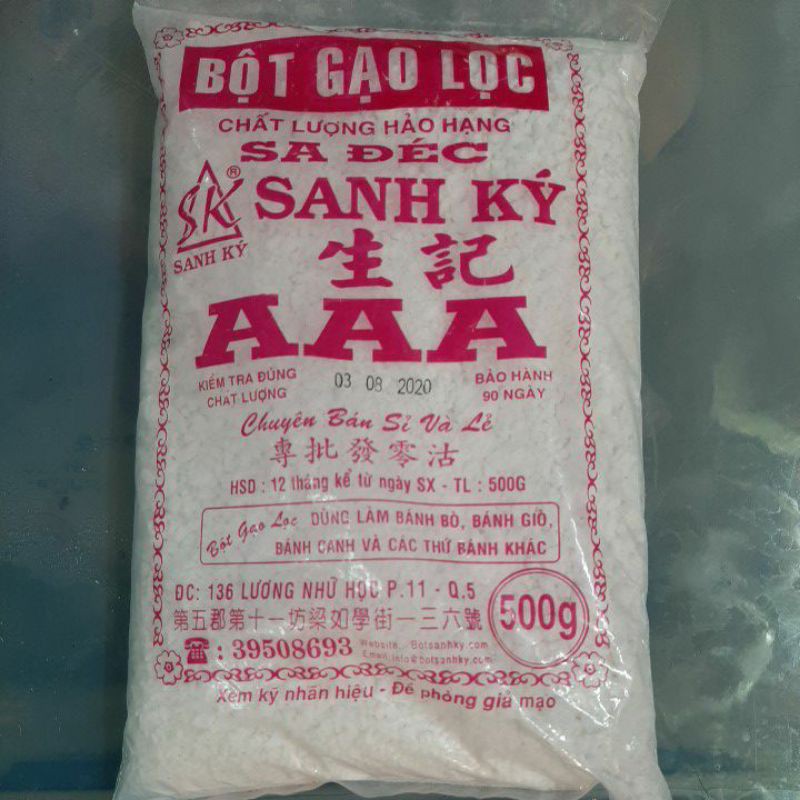 Bột gạo lọc / bột làm bánh giò /bánh bò/ bánh canh 500gram