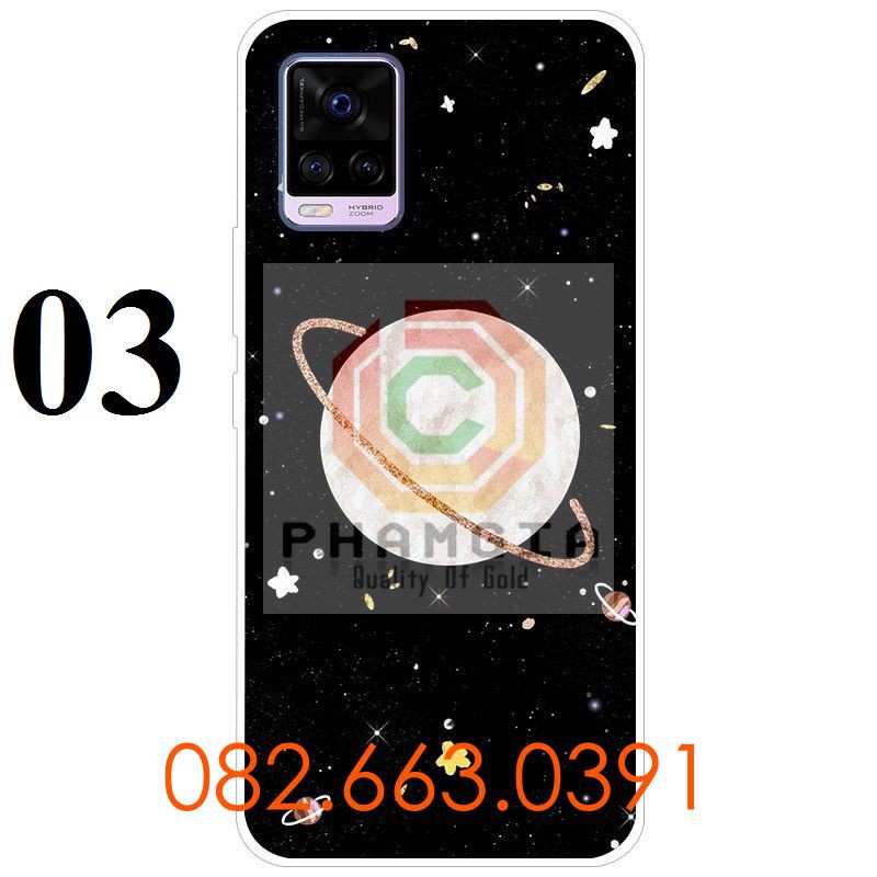 Ốp lưng Vivo V20 dẻo in hình vũ trụ đẹp