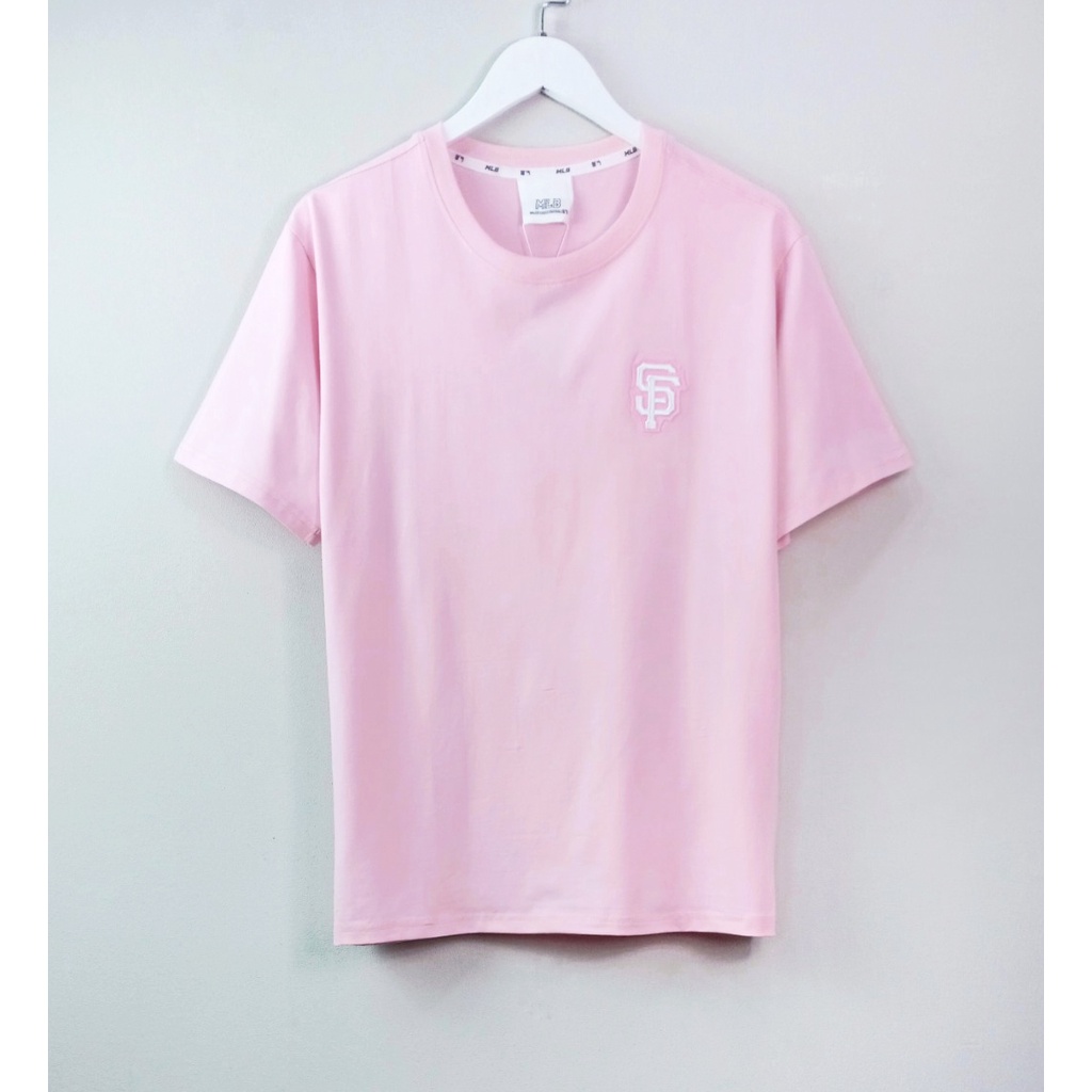 Áo Thun MLB  Áo Phông MLB Nam Nữ Tay Lỡ Form Rộng họa tiết sau lưng phối họa tiết - COTTON 4C 100%