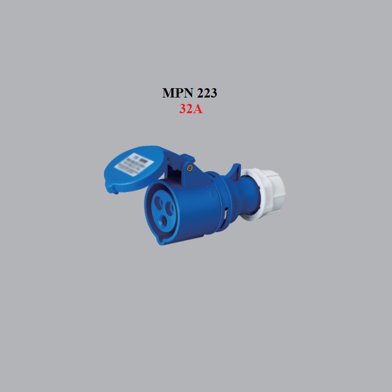 Phích cắm công nghiệp MPE 1 pha, 3 pha đủ loại: 16A và 32A