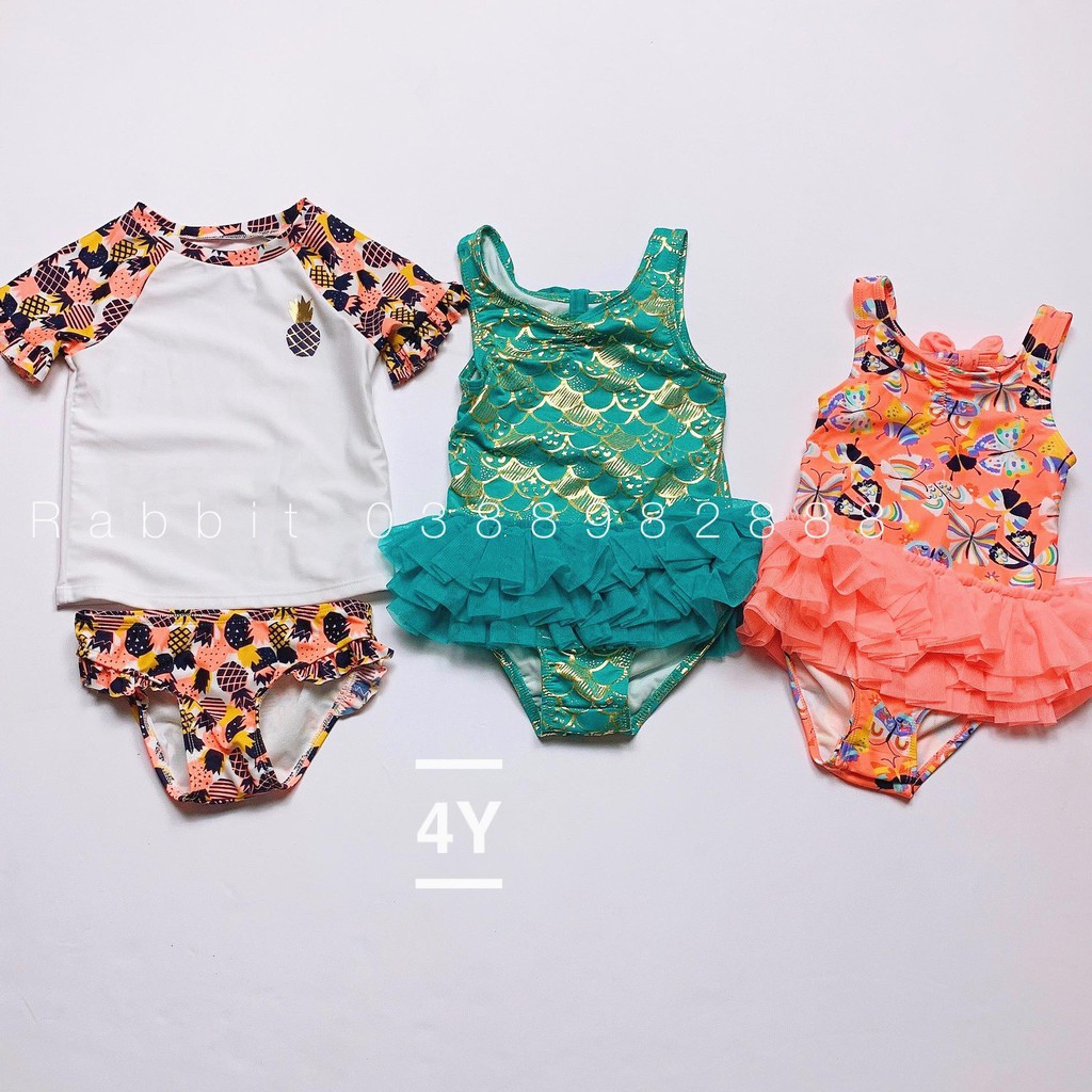 Swimsuit Cat&amp;jack bé gái - RABBITSHOP( HÀNG SALE KO ĐỔI TRẢ)