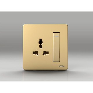 BỘ CÔNG TẮC 2 CHIỀU VÀ Ổ CẮM 3 CHẤU UTEN Q7