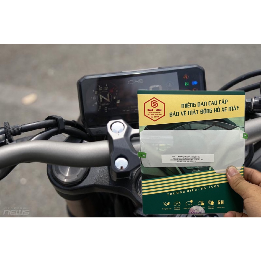 PPF CB650R,CBR650 | MIẾNG DÁN PPF TPU CHO CB650R, CBR650, CHỐNG TRẦY, PHỤC HỒI VẾT XƯỚC, LÀM MỚI MẶT ĐỒNG HỒ XE, SG1509