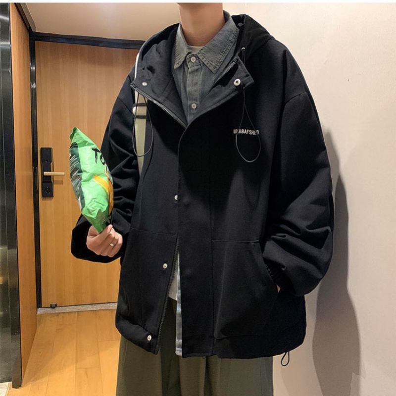 Áo Khoác kaki Thêu UNABASHED Nam Nữ Ulzzang Unisex Form Rộng Bomber Jacket