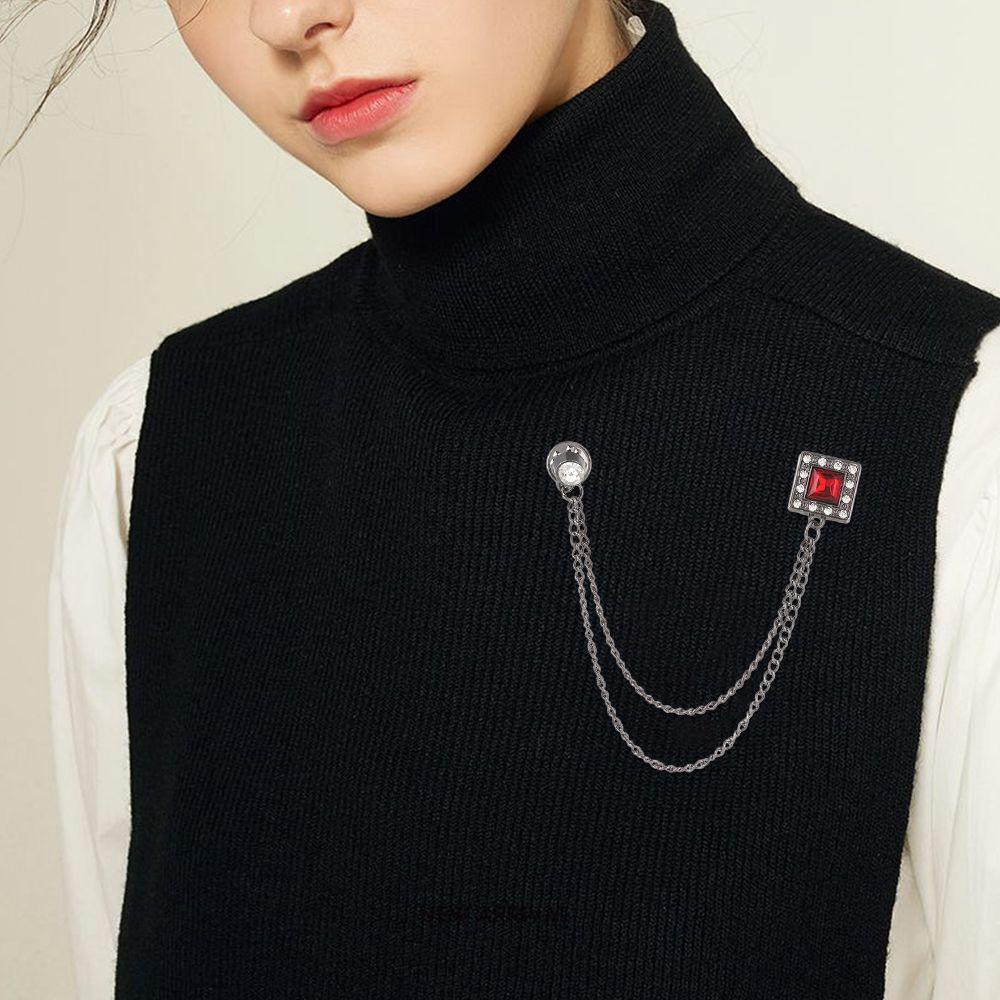 Kẹp Cổ Áo Hình Hoa Hồng Thời Trang|Ghim Cổ Áo