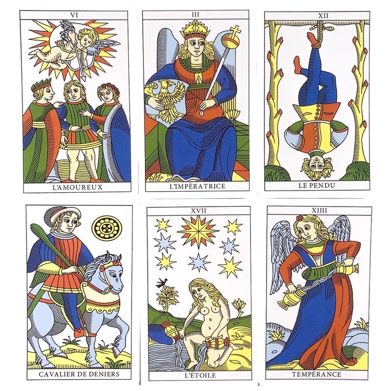 Bộ Bài Tarot In Hình Marseille