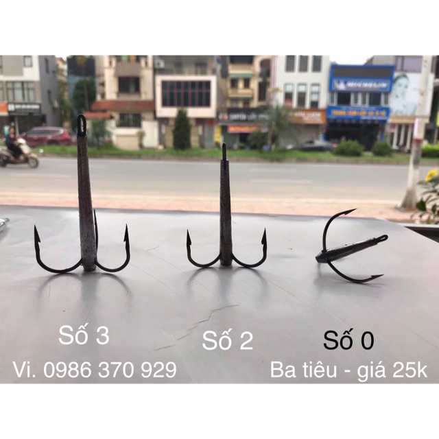 Lưỡi ba tiêu - giá 25k( số 1->5) ( Lưỡi câu lục giá rẻ - 0986370929