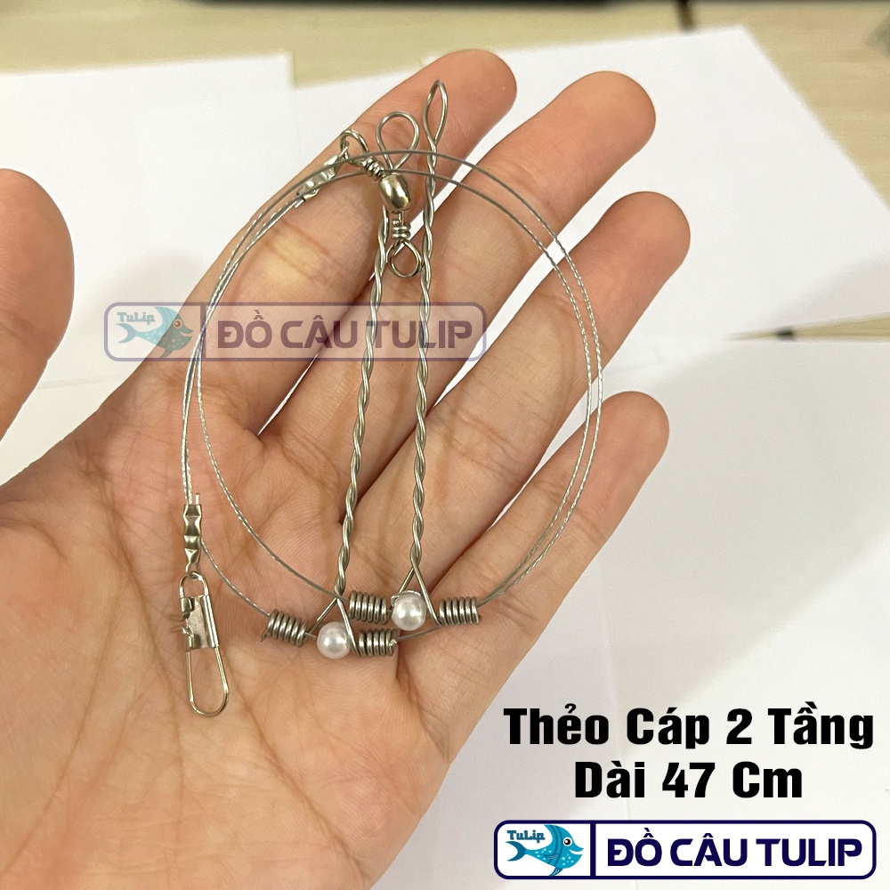 Thẻo Cáp 2 TẦNG / 3 TẦNG - Thẻo Cáp Câu Cá Sông, Cá Chim, Cá Rằng Sắt Bén, Phụ Kiện Câu Cá ĐỒ CÂU TULIP