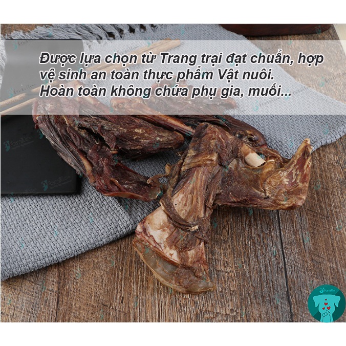 [NGON LẠ]Snack Dinh Dưỡng Cho Thú Cưng JFamille, Đùi Thỏ Nướng Than Hoa, Treat Thưởng Bổ Sung Protein, Omega 3. JF149